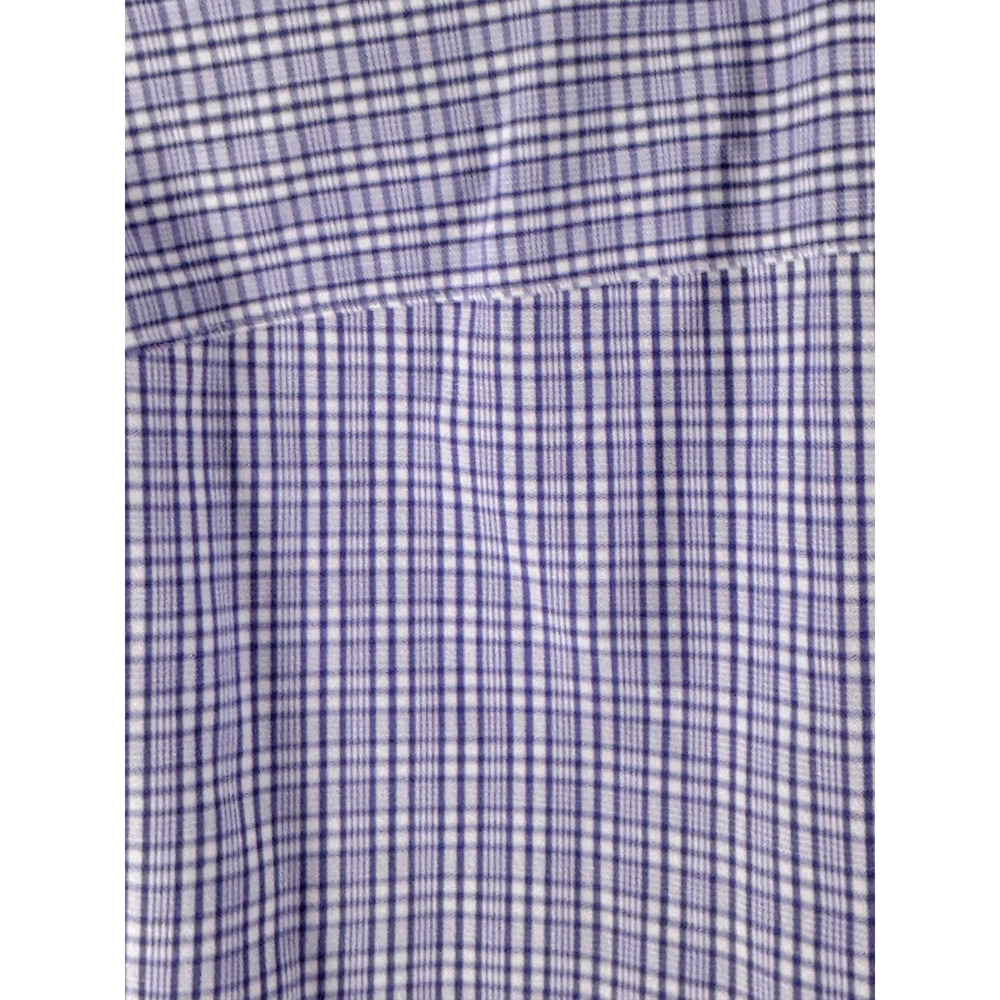 UNTUCKit Button Down Shirt Mens XL Purple Check Slim Fit Cotton Casual - Picture 5 of 6